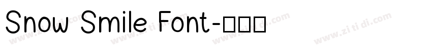 Snow Smile Font字体转换